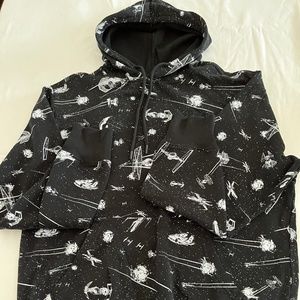 Star Wars Hooded sweatshirt  black battleship Size S